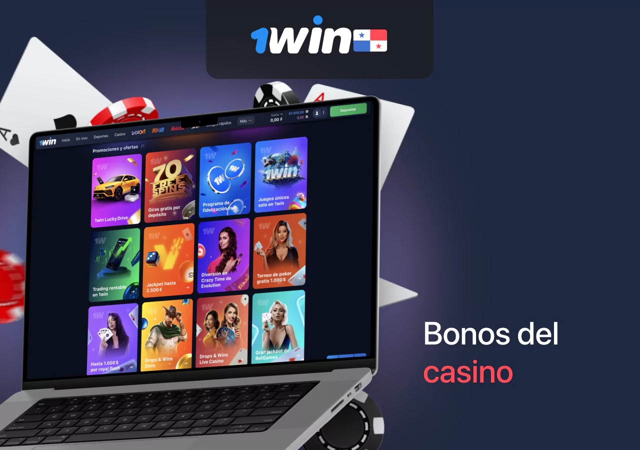 Ofertas de bonos para juegos de casino en 1Win