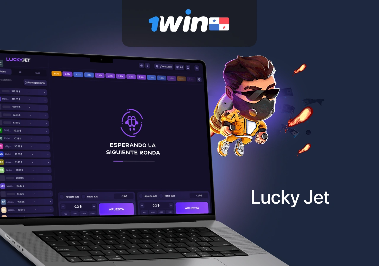 Un emocionante juego de Lucky Jet en la plataforma de la casa de apuestas