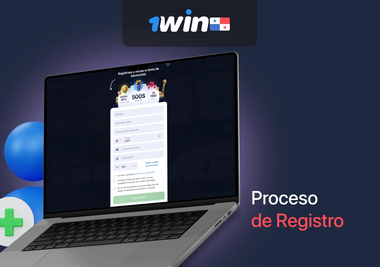 El proceso de registro de una cuenta en el casino en línea 1Win