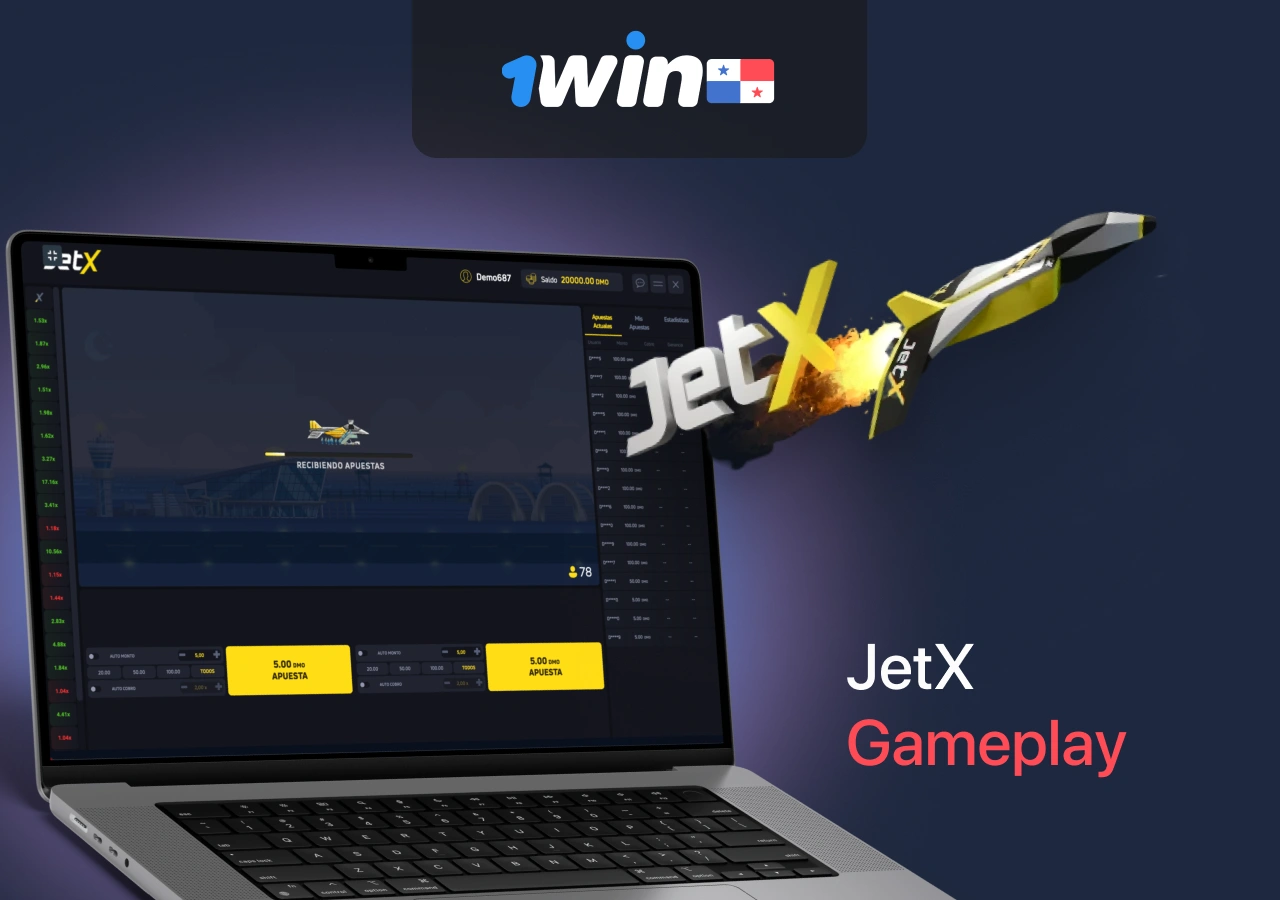 Jugabilidad del adictivo juego JetX